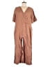 Everlane 100% Linen Solid Brown Jumpsuit Size 8 - photo 1