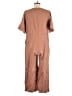 Everlane 100% Linen Solid Brown Jumpsuit Size 8 - photo 2
