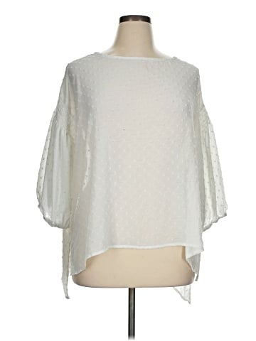 She + Sky 3/4 Sleeve Blouse (view 1)