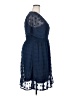 BTFBM 100% Polyester Blue Cocktail Dress Size XXL - photo 4