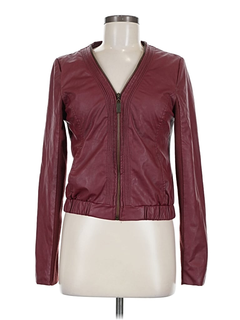 Pre-owned Esley Jacket In Burgundy