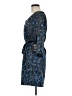 Express Animal Print Blue Casual Dress Size M - photo 5