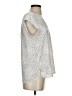 DR2 100% Polyester Silver Short Sleeve Blouse Size S (petite) - photo 4