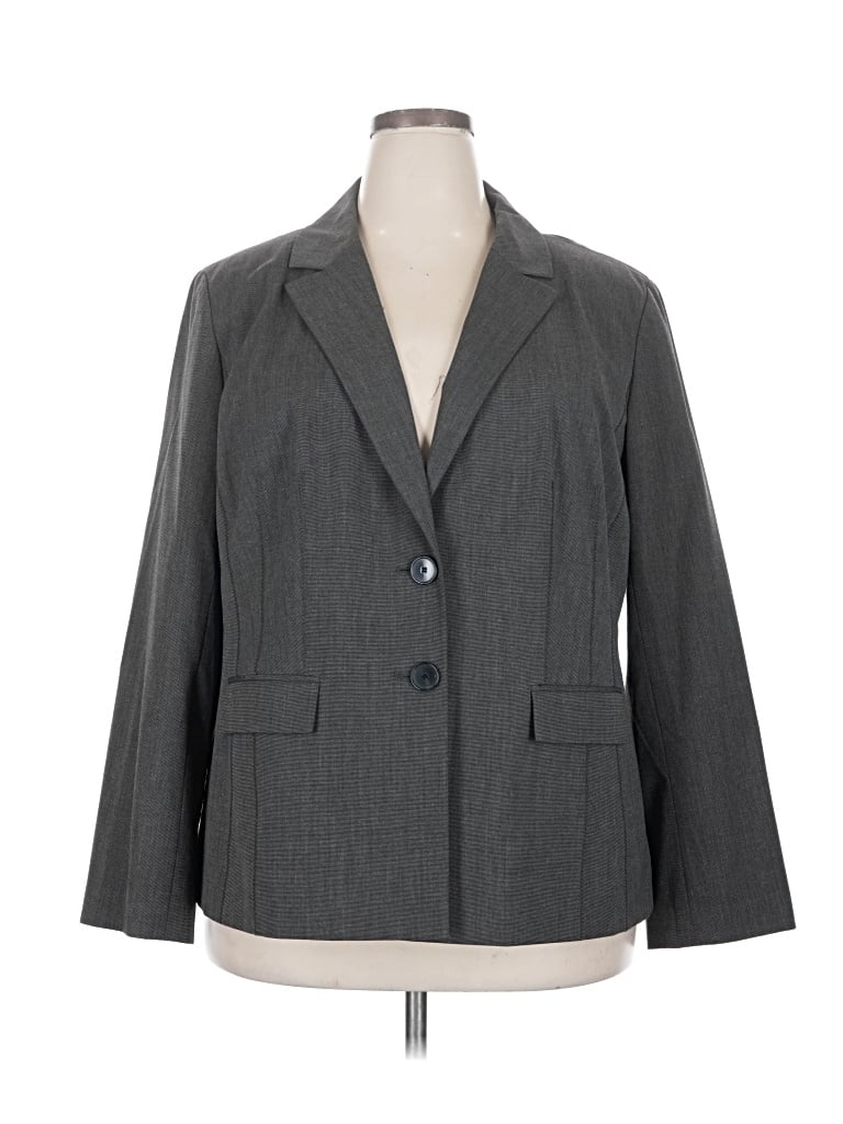 Pre-owned Halogen Blazer Jacket In Gray