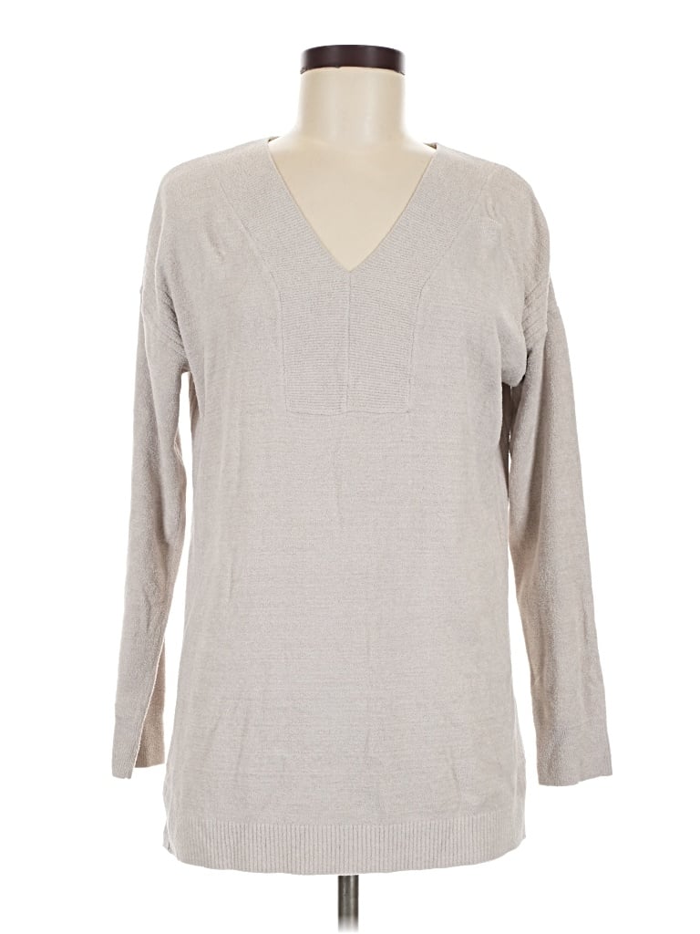 Pre-owned Barefoot Dreams Pullover Sweater In Gray