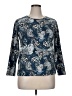 Cj Banks Paisley Blue 3/4 Sleeve T-Shirt Size 0X - photo 1