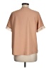 Unbranded 100% Polyester Tan Short Sleeve Blouse Size M - photo 2