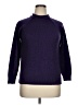 Basic Editions Solid Purple Turtleneck Sweater Size XL - photo 1