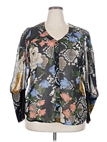 CAbi 3/4 Sleeve Blouse (view 1)