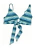 Trina Turk Print Blue Swimsuit Top Size XXS - photo 1