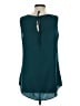 CAbi 100% Polyester Teal Sleeveless T-Shirt Size S - photo 2