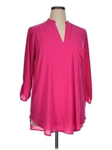 All in Favor 3/4 Sleeve Blouse (view 1)