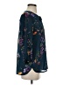 West Kei 100% Polyester Blue 3/4 Sleeve Blouse Size S - photo 4