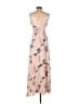 Jenny Yoo Collection 100% Polyester Floral Pink Ivory Casual Dress Size 4 - photo 2