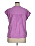Splendid Purple Short Sleeve Blouse Size XL - photo 2
