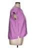Splendid Purple Short Sleeve Blouse Size XL - photo 4