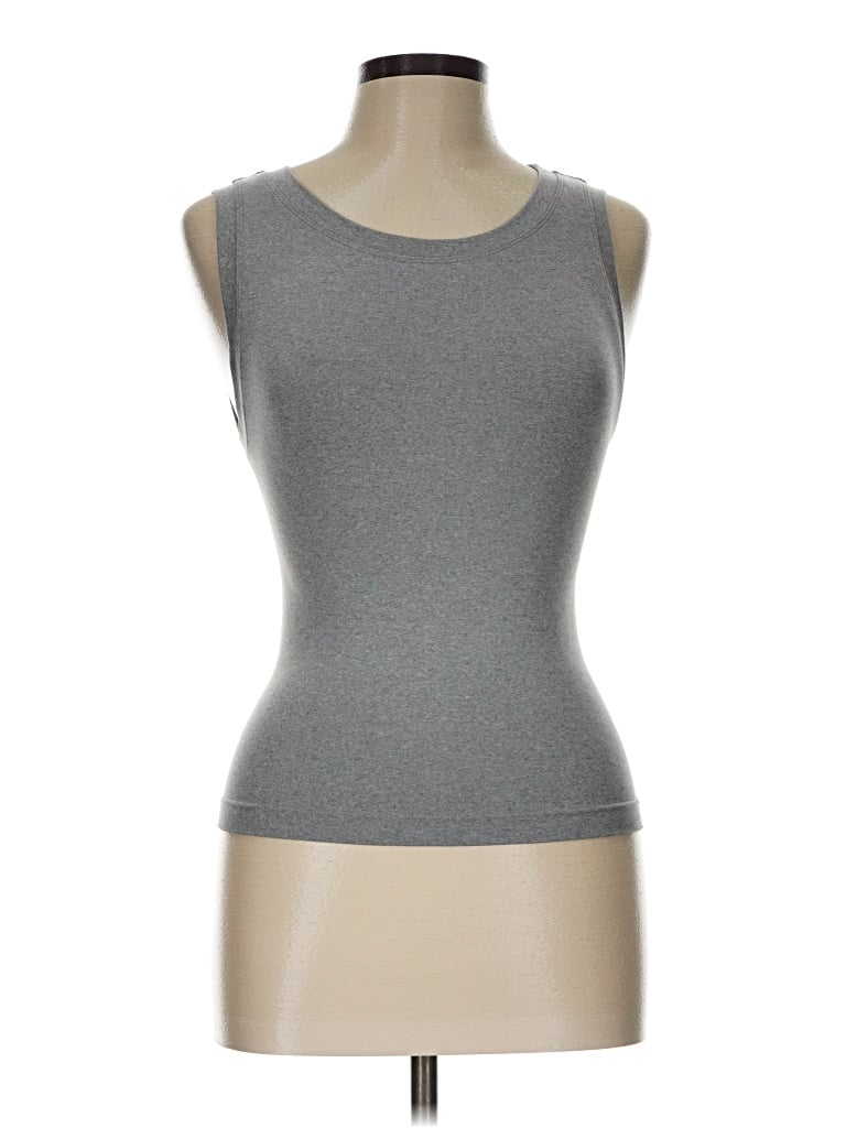 Pre-owned Zenana Sleeveless T-shirt In Gray