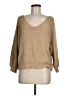 Pink Lily Metallic Tan Pullover Sweater Size M - photo 1