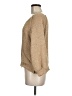 Pink Lily Metallic Tan Pullover Sweater Size M - photo 5