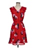 41Hawthorn 100% Polyester Print Red Casual Dress Size S - photo 1