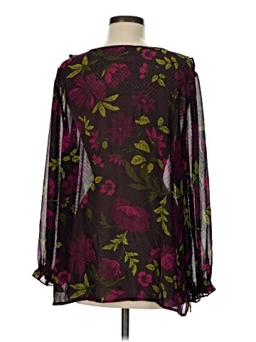 Susan Graver Long Sleeve Blouse (view 2)