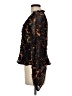 ALLSAINTS 100% Polyamide Animal Print Black 3/4 Sleeve Blouse Size 6 - photo 5
