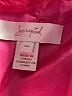 Scripted Color Block Pink Faux Fur Jacket Size S - photo 6