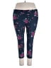 Time and Tru Floral Blue Leggings Size 22 - photo 1