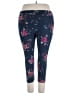 Time and Tru Floral Blue Leggings Size 22 - photo 2
