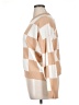T Tahari Checkered-gingham Tan Pullover Sweater Size XL - photo 5