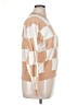 T Tahari Checkered-gingham Tan Pullover Sweater Size XL - photo 4