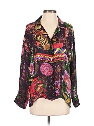 Chico's Design Long Sleeve Silk Top (view 1)