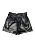 Shein 100% Polyester Metallic Silver Shorts Size L - photo 2