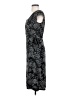 Ann Taylor LOFT 100% Polyester Paisley Black Gray Cocktail Dress Size 4 - photo 5