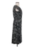 Ann Taylor LOFT 100% Polyester Paisley Black Gray Cocktail Dress Size 4 - photo 4