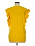 MIHOLL 100% Polyester Yellow Short Sleeve Top Size M - photo 2