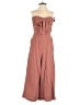 Greylin Solid Brown Jumpsuit Size XS - photo 1