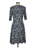 Connected Apparel Print Blue Casual Dress Size 8 - photo 2