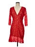 StyleStalker Red Cocktail Dress Size M - photo 1