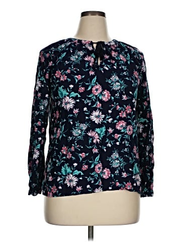 Basic Editions Long Sleeve Blouse (view 1)