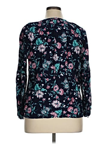 Basic Editions Long Sleeve Blouse (view 2)
