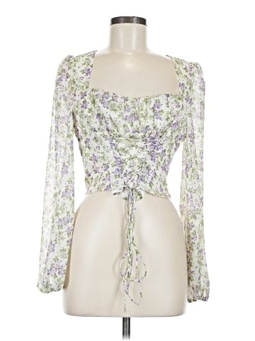 Lush 3/4 Sleeve Blouse (view 1)