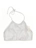 Hula Honey Silver Swimsuit Top Size M - photo 1