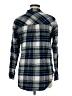 Gap Plaid Blue Ivory Long Sleeve Button-Down Shirt Size M - photo 2