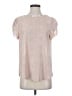 Angashion 100% Polyester Pink Short Sleeve Blouse Size S - photo 1