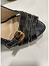 Prada 100% Leather Black Leather Buckle Accent Sandals Size EU 37 1/2 - photo 3