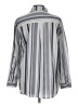 Eden & Olivia Stripes Silver Long Sleeve Button-Down Shirt Size L - photo 2