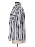 Eden & Olivia Stripes Silver Long Sleeve Button-Down Shirt Size L - photo 5