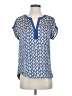 Daniel Rainn Blue Short Sleeve Blouse Size S - photo 1