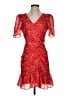 Parker 100% Silk Red Cocktail Dress Size 4 - photo 1
